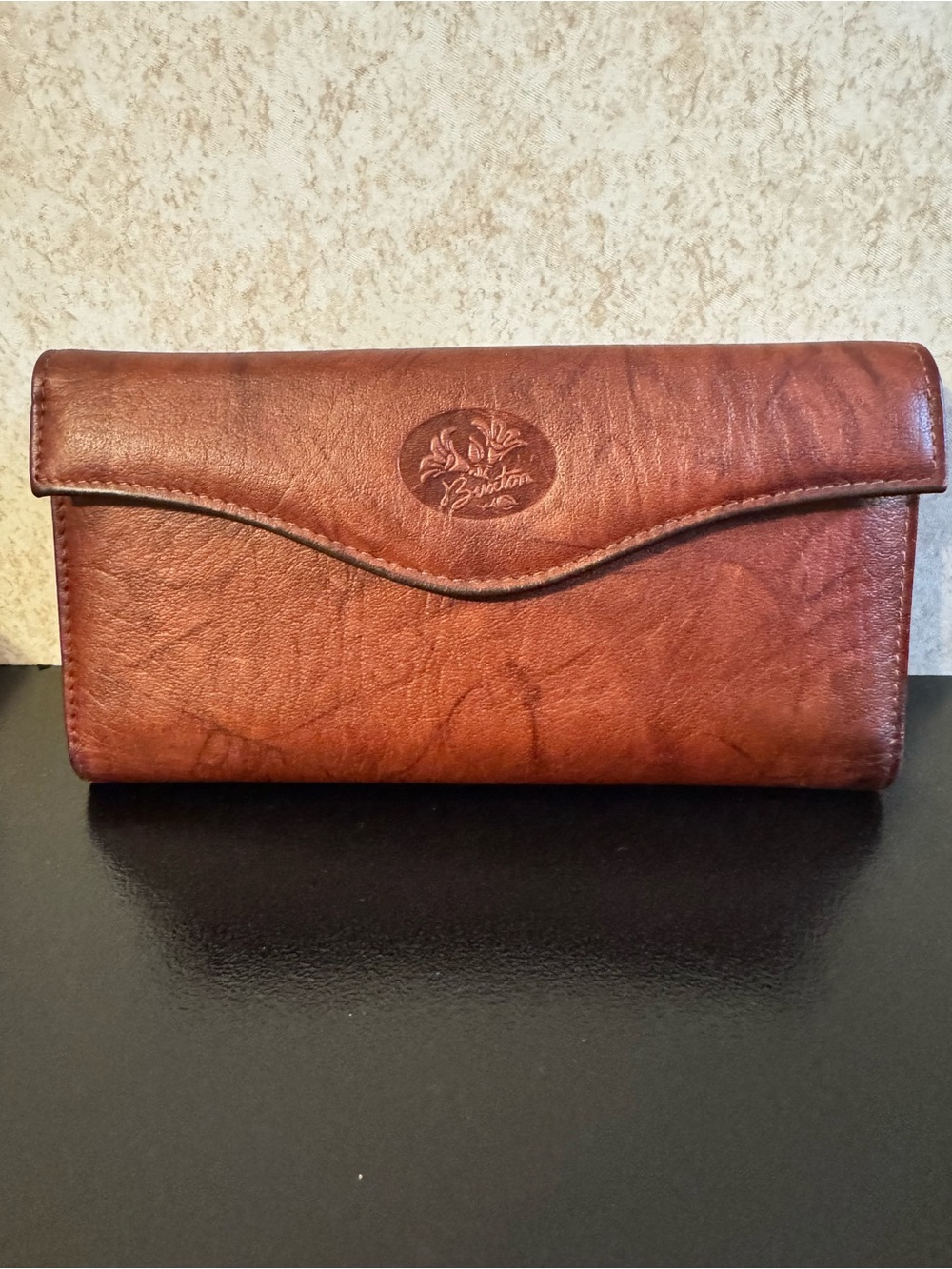 Buxton Brown Genuine Leather Wallet Clutch